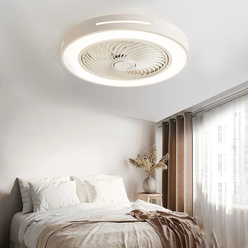 Takfläktlampa med fjärrkontroll dimbar LED