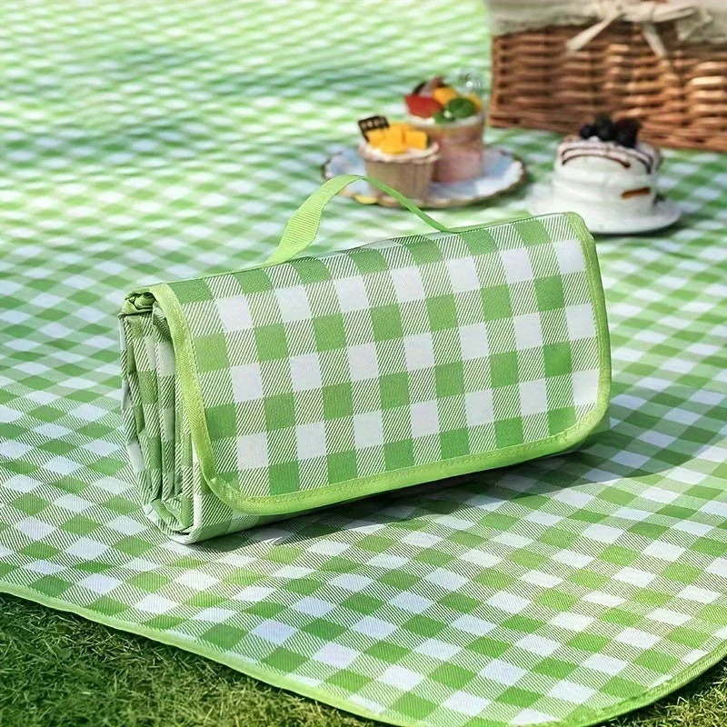 Vandtæt og sammenklappelig picnic tæppe – Perfekt til camping og udendørs aktiviteter