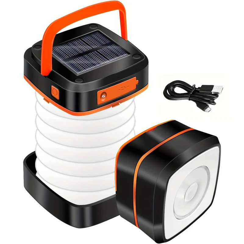 Genopladelig LED Campinglampe - Kompakt og Foldbar Design
