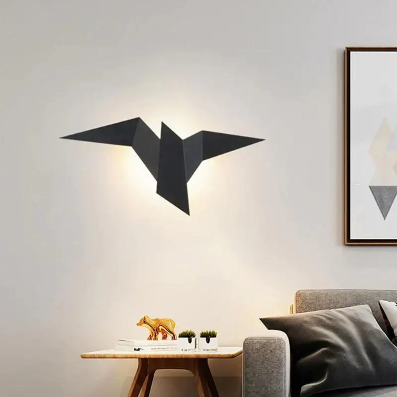 Moderne Origami Væglampe med Varmt LED Lys