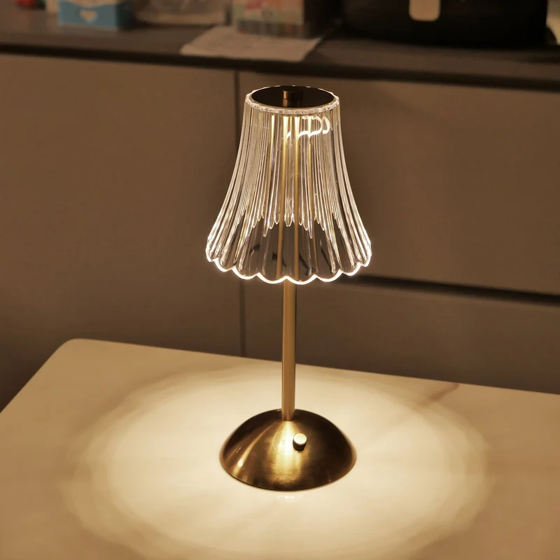 Elegant og Justerbar LED Bordlampe med Touch Sensor