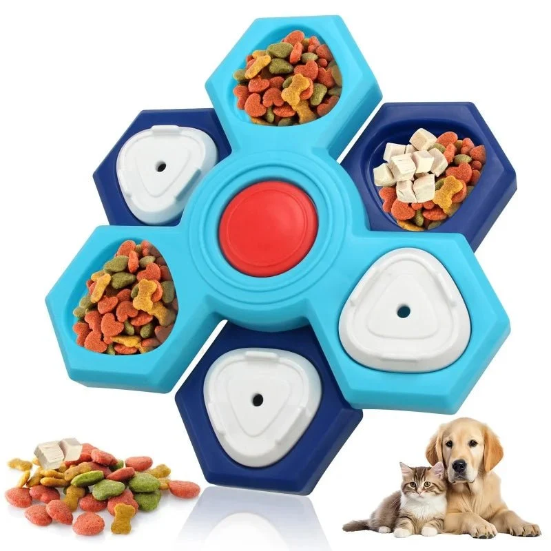 Interaktiv Hundefoderskål med Puzzle-design for Langsommere Måltider