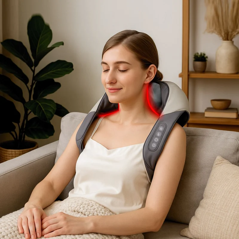 Elektrisk Nakkemassageapparat med Justerbar Varmeterapi