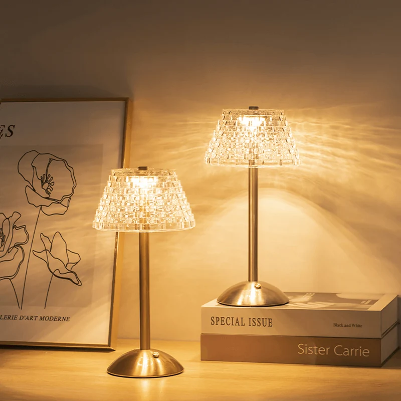 Trådløs Bordlampe med Justerbar LED og Touchkontrol