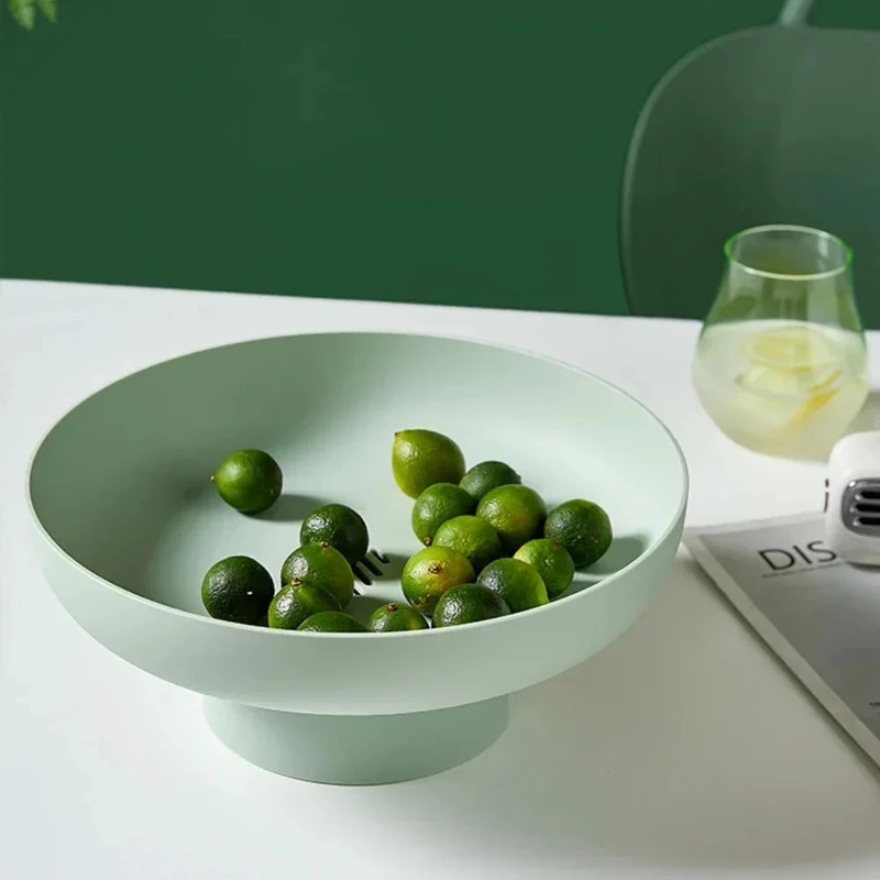Retro Frugtskål med Hævet Sokkel – Moderne, Let Design