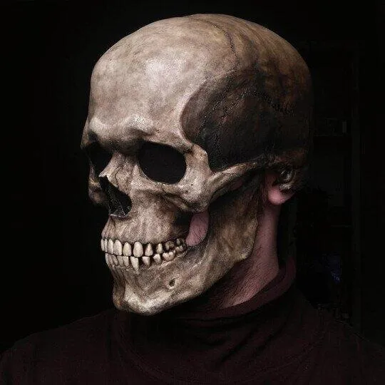 Skræmmende Kranie Maske til Halloween og Kostumer
