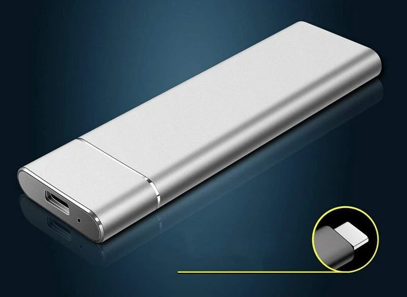 Hurtig Ekstern SSD 8 TB med USB-C – Let og Bærbar