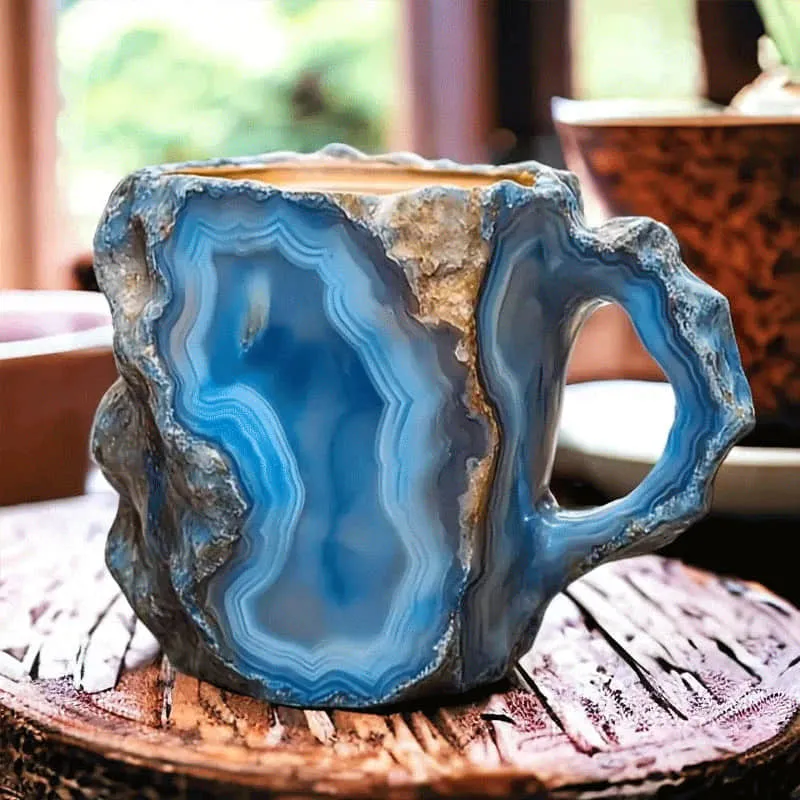 Rustik Kaffekrus med Stenstruktur for Naturligt Look