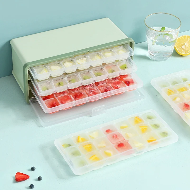 Tre-lags isterningbakke box