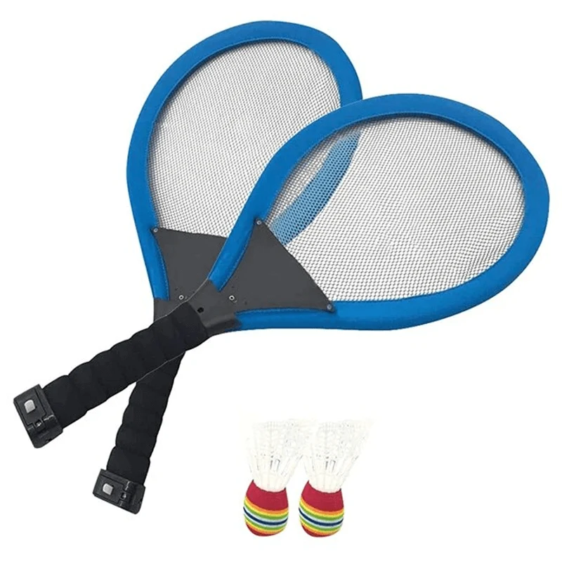ShuttleGlow - Upplyst Badmintonset med LED-racketar för Utomhusspel