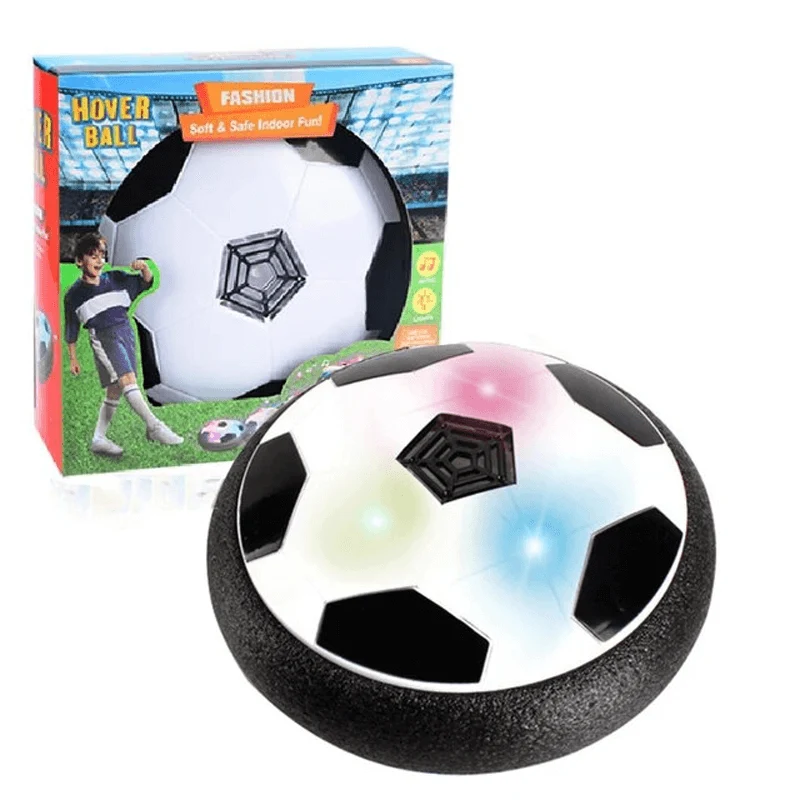HoverKick - Flytande LED-svävande Fotbollsleksak med Skumstötdämpare för Inomhusfotbollsspel