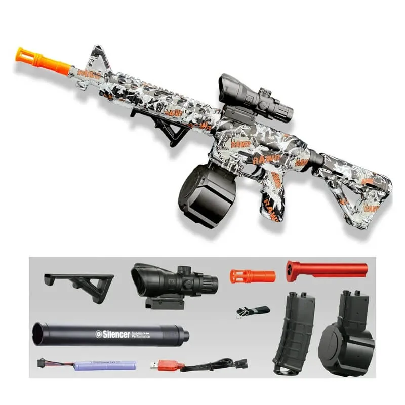 BlastForge – M416 Gelékulgevär med 7.4V Batteri och Dubbelmagasin | För Aktiva Utomhuslekar