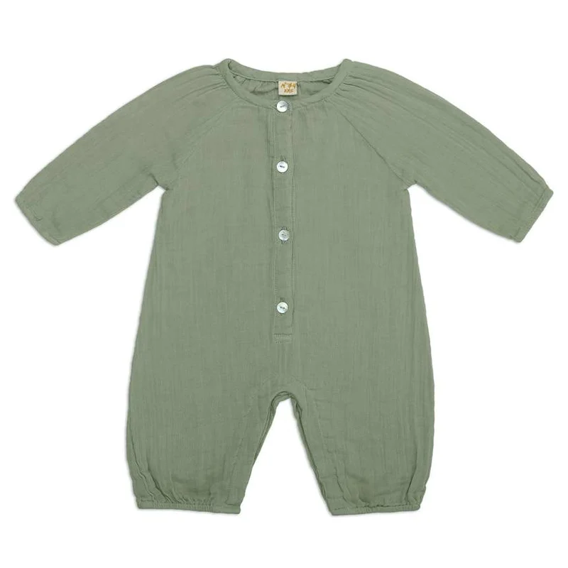 Numero 74 Organic Cotton Leni Jumpsuit Sage Green