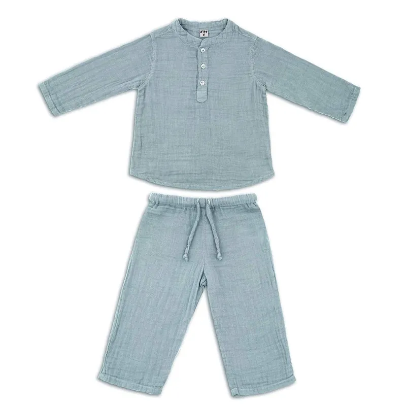 Numero 74 Organic Cotton Dan Suit Sweet Blue