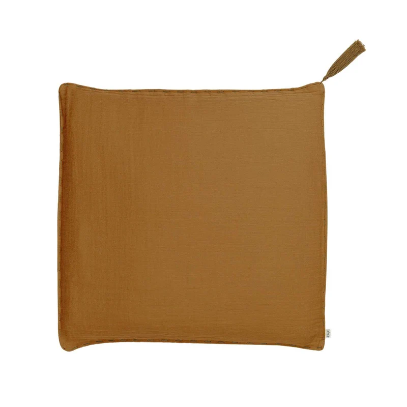 Numero 74 Cushion Cover Plain With Padding Cushion Gold
