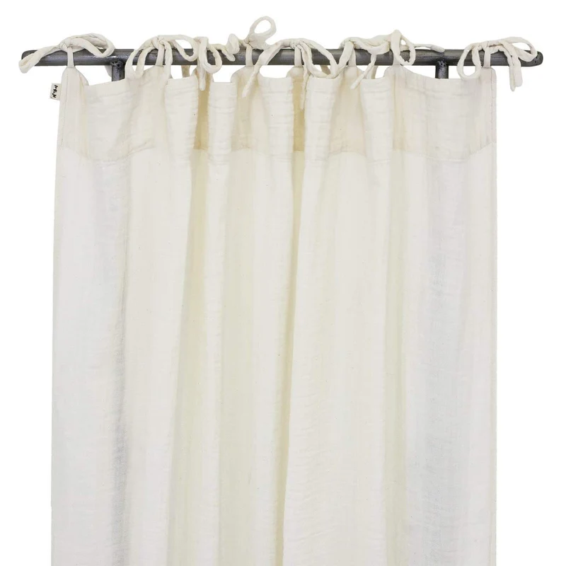 Numero 74 Organic Cotton Flat Curtain Natural