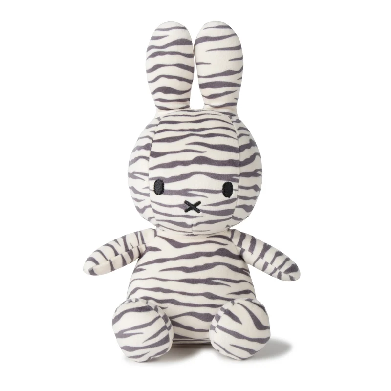 Miffy Sitting All-Over Zebra Print - 23 cm