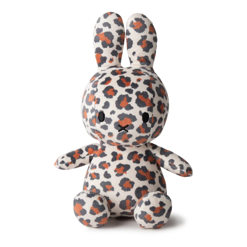 Miffy Sitting All-Over Leopard Print - 23 cm