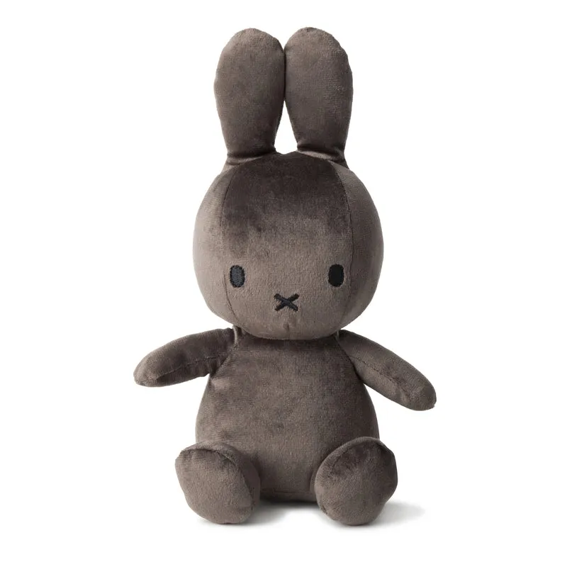 Miffy Sitting Velvetine Grey - 23 cm