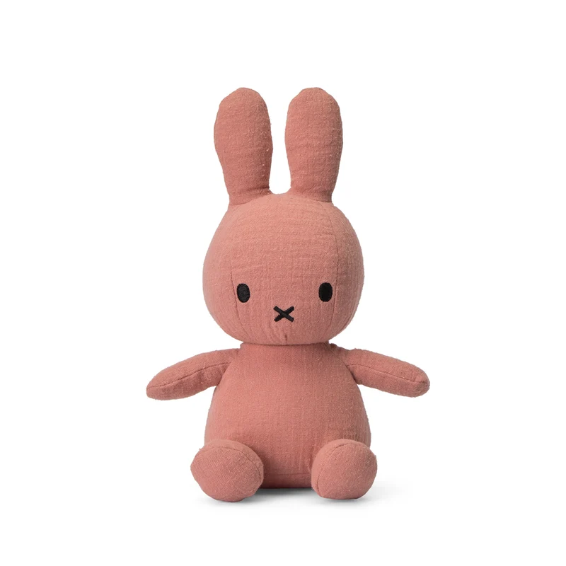 Miffy Sitting Mousseline Pink - 23 cm