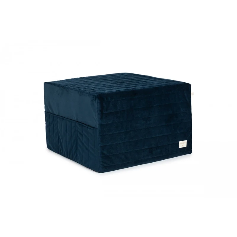 nobodinoz Sleepover Velvet Foldable Mattress Night Blue
