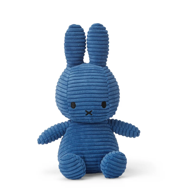 Miffy Sitting Corduroy Kobalt Blue 23 cm
