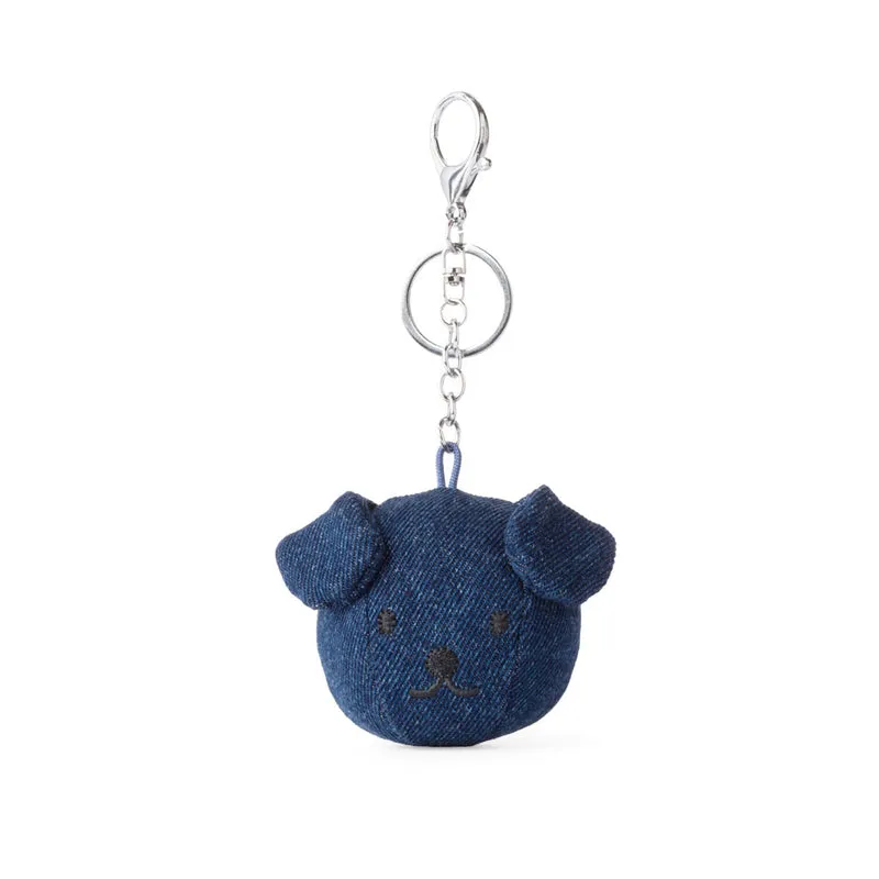 Miffy Snuffy Bag Hanger Raw Denim 10 cm