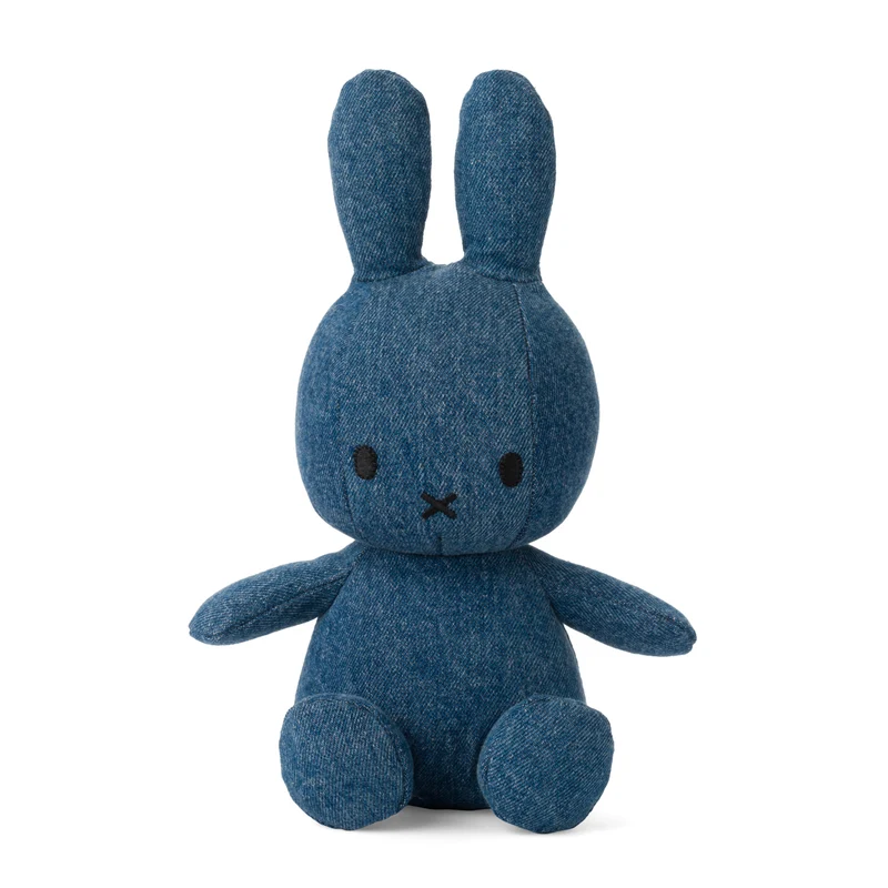 Miffy Sitting Mid Wash Denim - 23 cm