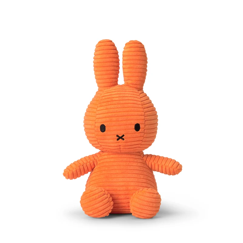 Miffy Sitting Corduroy Orange 23 cm