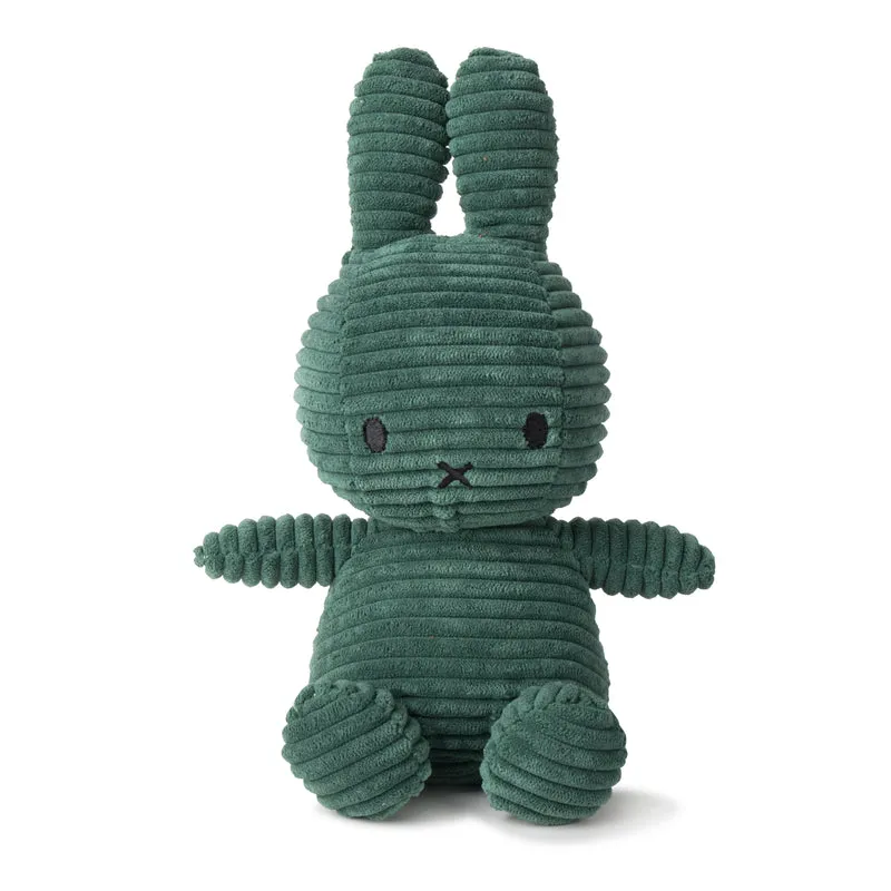 Miffy Sitting Corduroy Dark Green - 23 cm