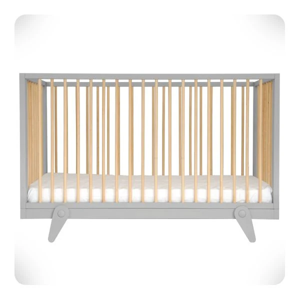 Laurette Lit Petipeton Crib 70x140cm Grey (Pre-Order; Est. Delivery in 3-4 Months)