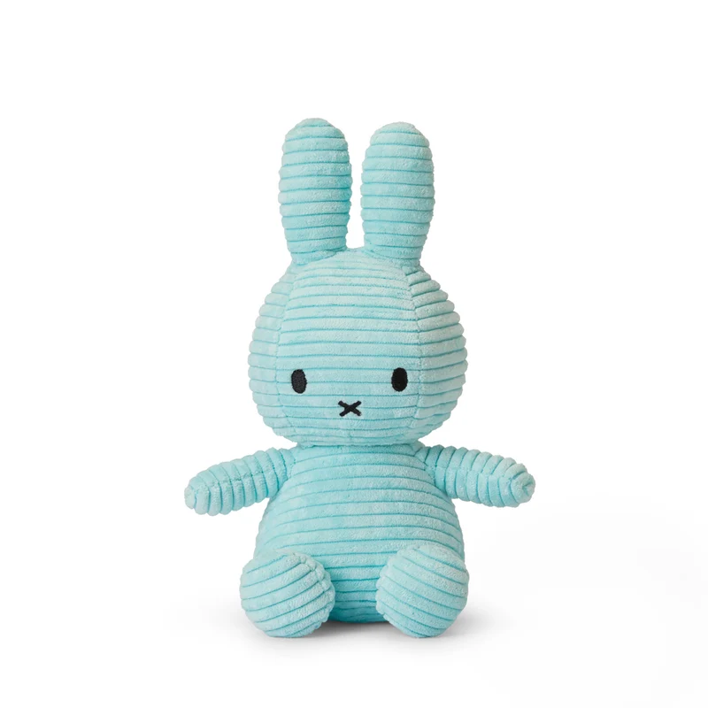 Miffy Sitting Corduroy Turquoise - 23 cm