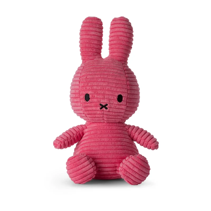 Miffy Sitting Corduroy Bubblegum Pink - 23 cm