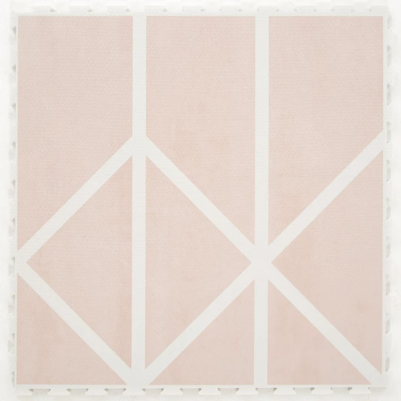 Toddlekind Prettier Puzzle Playmat Nordic Vintage Nude 120x180cm - 6 Tiles & 12 Edging Borders