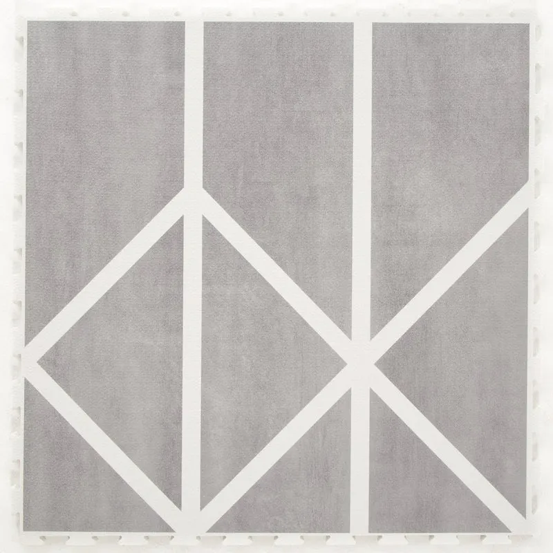 Toddlekind Prettier Puzzle Playmat Nordic Pebble 120x180cm - 6 Tiles & 12 Edging Borders