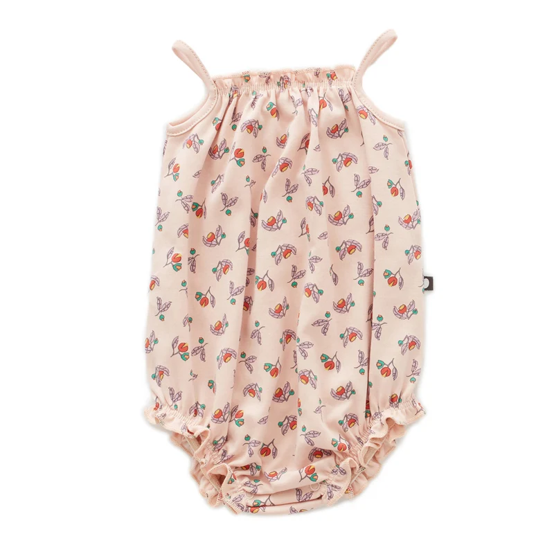 Oeuf Tie Strap Romper Small Flower