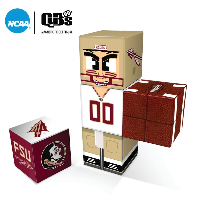 Florida State Seminoles Magnetic Qubees Fidget Building Cubes Away Jersey