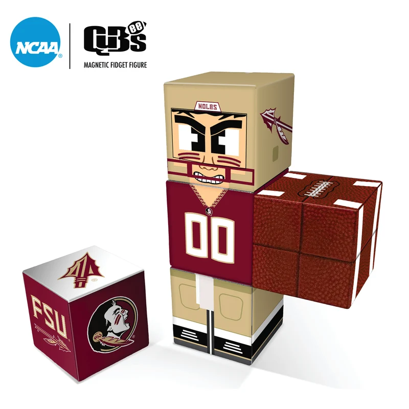 Florida State Seminoles Magnetic Qubees Fidget Building Cubes Home Jersey