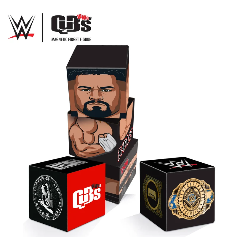 WWE Bron Breakker Qubee Magnetic Fidget Figure