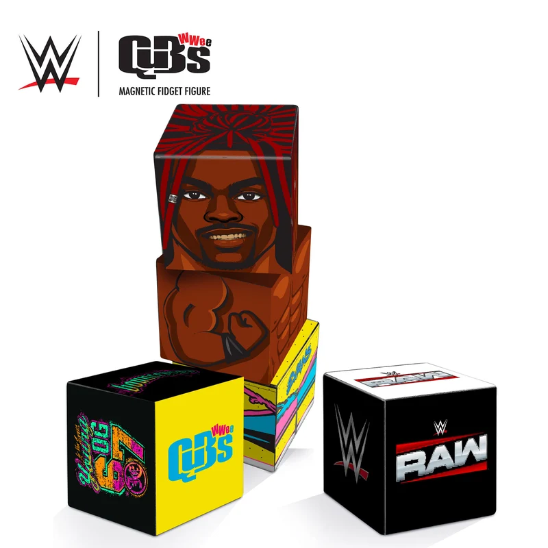 WWE Je'Von Evans Qubee Magnetic Fidget Figure