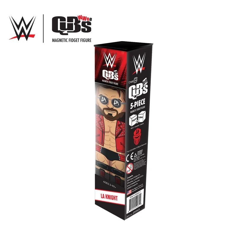 WWE LA Knight Qubee Magnetic Fidget Figure