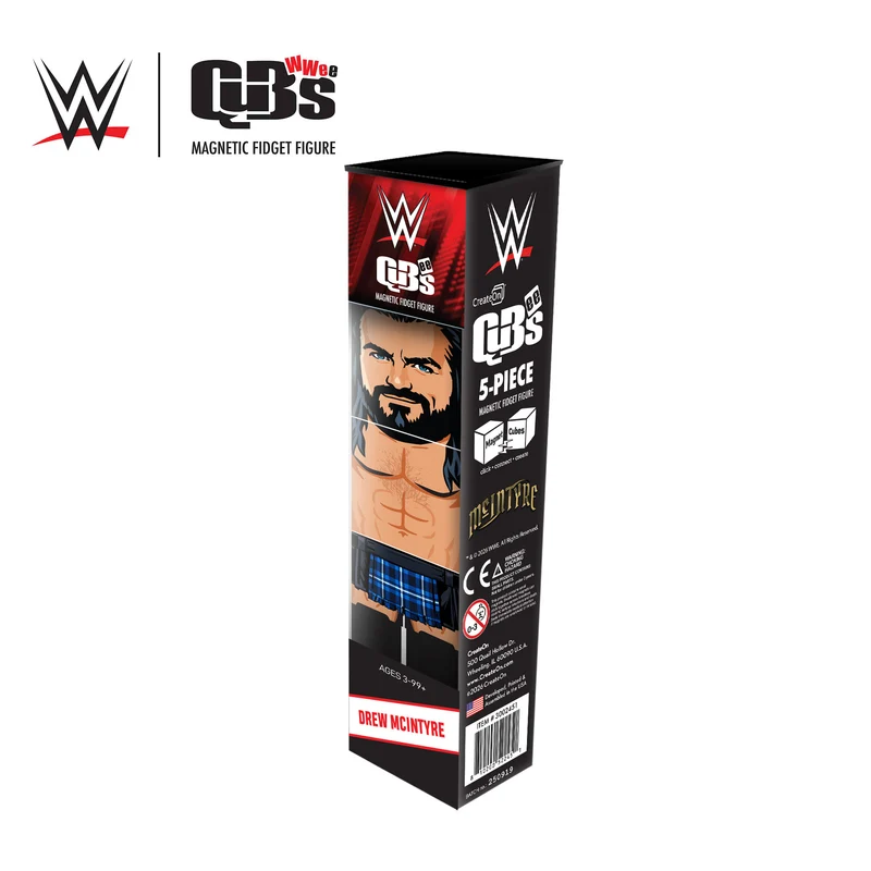 WWE Drew McIntyre Qubee Magnetic Fidget Figure