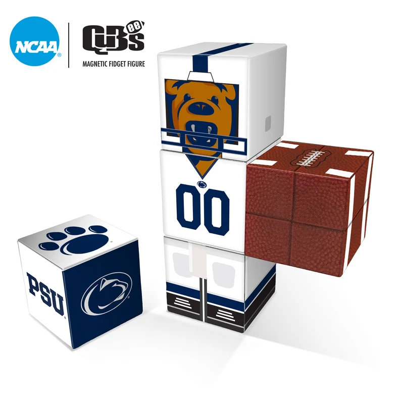 PENN STATE NITTANY LIONS Magnetic Qubees Fidget Building Cubes Away Jersey