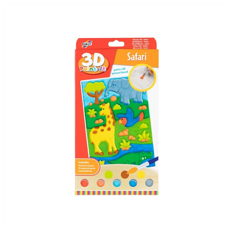 Pyssel | 3-D målning Safari