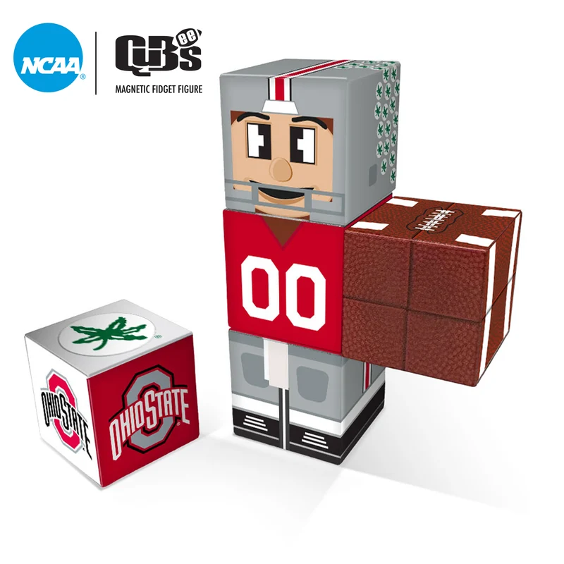 Ohio State Buckeyes Magnetic Qubees Fidget Building Cubes Home Jersey