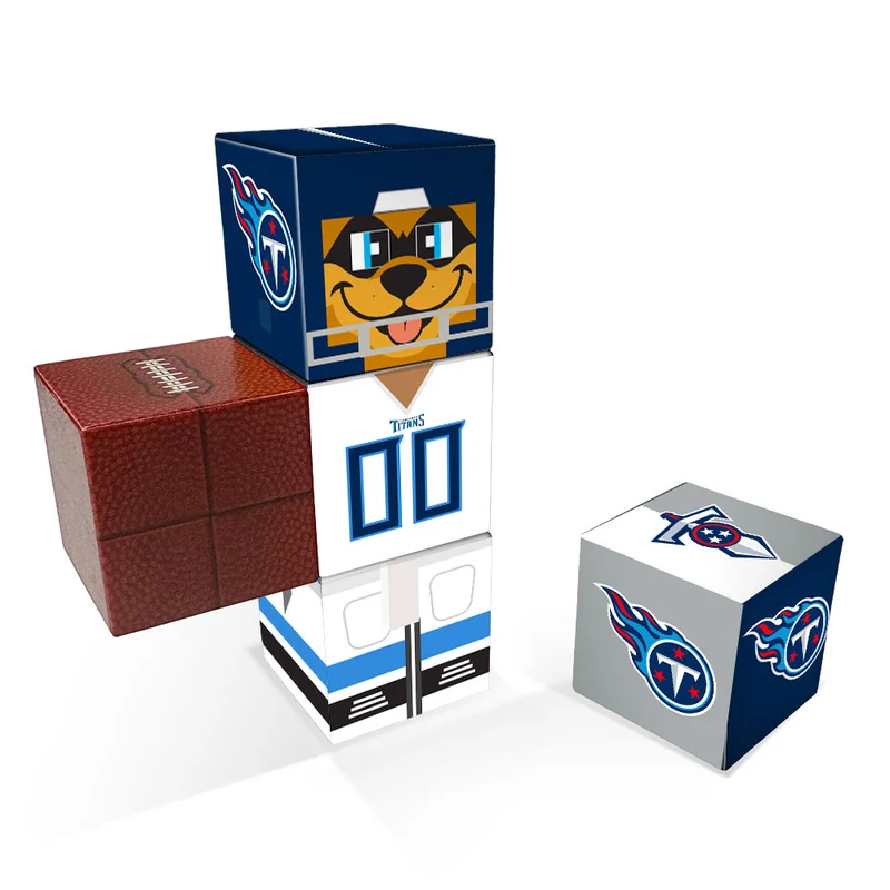 Tennessee Titans Magnetic Qubees Fidget Building Cubes Away Jersey
