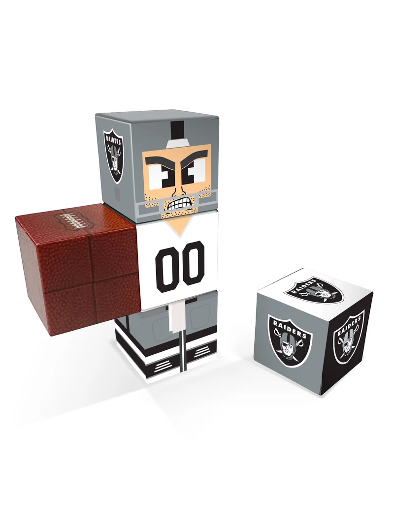 Las Vegas Raiders Magnetic Qubees Fidget Building Cubes Away Jersey