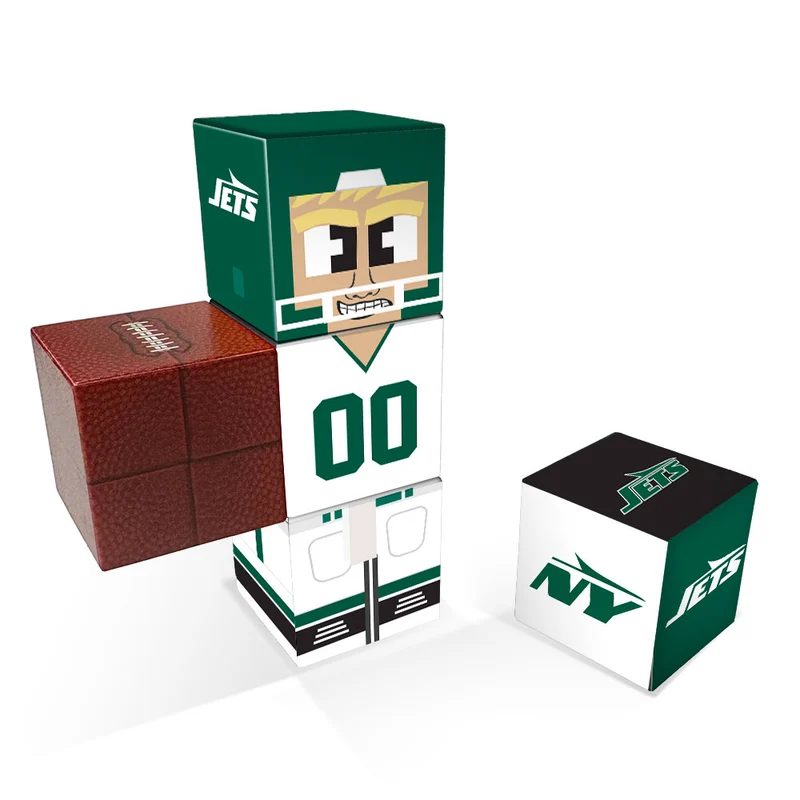 New York Jets Magnetic Qubees Fidget Building Cubes Away Jersey