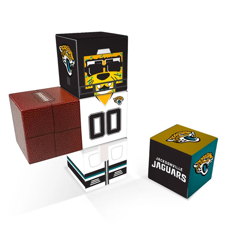 Jacksonville Jaguars Magnetic Qubees Fidget Building Cubes Away Jersey