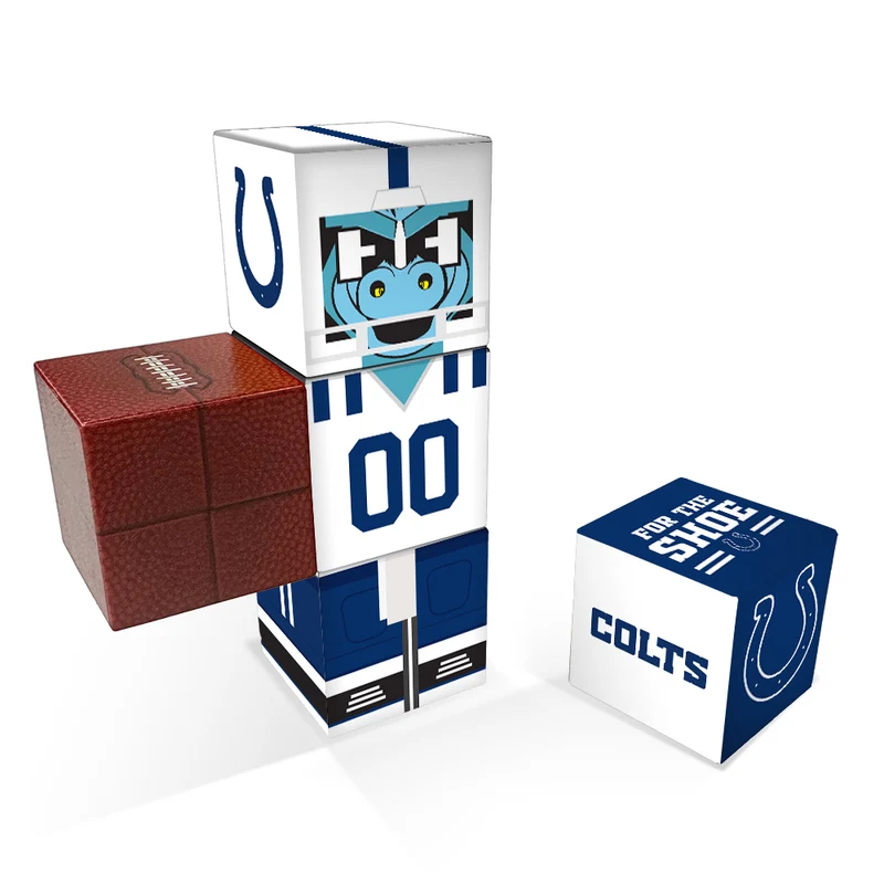 Indianapolis Colts Magnetic Qubees Fidget Building Cubes Away Jersey
